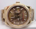1:1 Copy Rolex Day-Date Full Yellow Gold Mens Watch - High Quality